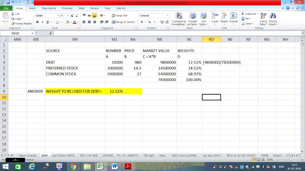 File Home Insert Page Layout Formulas Data Review View Add-Ins Cut - AutoSum General A A Wrap Text Calibri 11 Fill a Copy- A