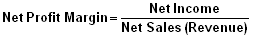 Net Income Net Profit Margin-Net Sales (Revenue)