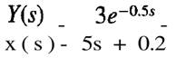 Assume that the following equation describes a certain process (a) Obtain the steady-state gain,...