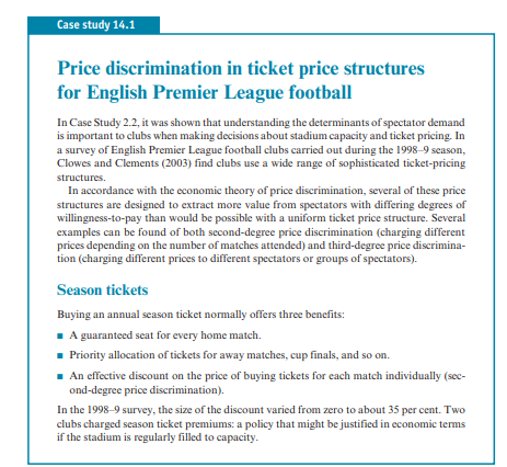 Consider two medium-sized English Premier League football clubs, one of which has a small stadium,...