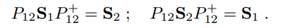 Starting point is a system of two spin-1/2 particles. The transposition operator P12 is defined by...-5