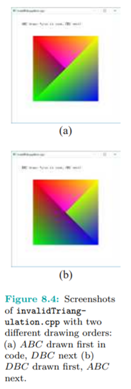 Run invalidTriangulation.cpp, which implements exactly the invalid triangulation of the rectangle in...-5