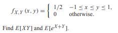 Random variables X and Y have joint PDF