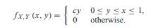 Random variables X and Y have the joint PDF (a) Draw the region of nonzero probability. (b) What is...