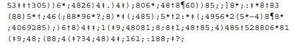 A ciphertext has been generated with an affine cipher. The most frequent letter of the ciphertext is...