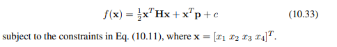 Apply the above variable elimination method to minimize