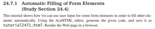 Modify Tutorial 24.7.1 to place the cursor in the wrong text field after validation.