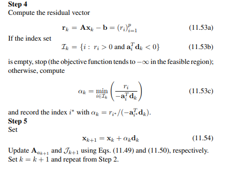 (a) Develop a MATLAB function that would implement Algorithm 11.1 without requiring a feasible...-4