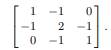 Write out the LU factorization of the following matrix (show both the L and U matrices explicitly):