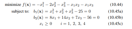 Apply a variable transformation to simplify the constrained problem