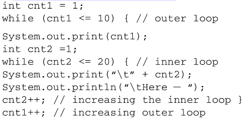 Consider the following code segment: a) How many of the word “Here” will be displayed? b) Rewrite...-1