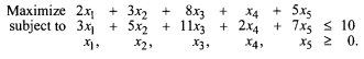 a. Solve the following (knapsack) problem. b. Give a generalized closed-form solution for the...-1