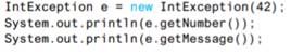 Suppose that, in the catch block of the previous question, we change the type DoubleException to...-3