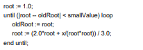 The following algorithm approximates the cube root of a real number x Implement this design in a...