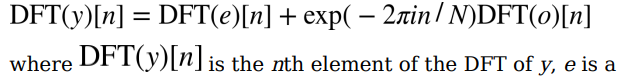 In this chapter, I showed how we can express the DFT and inverse DFT as matrix multiplications....-2