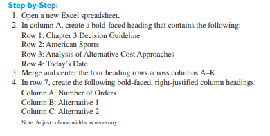 Fixed and Variable Cost Data Goal: Create an Excel spreadsheet to calculate fixed and variable cost...-1