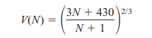 DEPRECIATION The value V (in thousands of dollars) of an industrial machine is modeled by where N is...-1