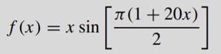 Write a program to compute a table of the function over the (closed) interval [-1, 1] using...-1