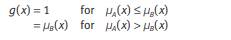 The grade of inclusion of fuzzy set A in fuzzy set B is given by: Show that g ( x) = sup{ c ? [0, 1]...-1