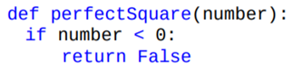 The following function returns a Boolean value indicating whether an integer number is a perfect...-1