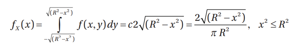 Find the marginal density of X