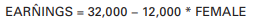 Suppose you estimated the following regression equation: where EARNINGS is a respondent’s annual...