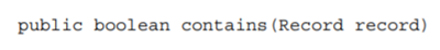 A class Records Hash Table implements a set of Record objects as a hash table — It resolves...-2