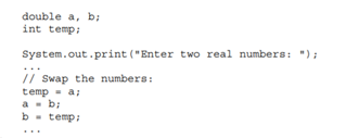 Find a syntax error in the following code fragment: