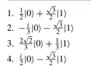 Compute the probability with which each of the following qubits is found in the state |0 when...