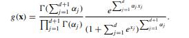 The Dirichlet density and the density of a transformation of the Dirichlet distribution makes good...-2