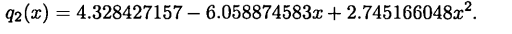 Consider the quadratic polynomial What is the error when we use this to generate the initial guess?...-1