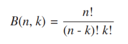 The binomial coefficients are a frequent computational task in computer science. They are defined as...-2