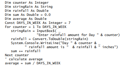 In this exercise, you use what you have learned about counters and accumulating totals in a loop....