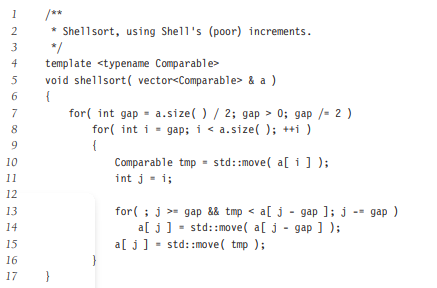 Do either of the following modifications to the Shell sort routine coded in Figure affect the...