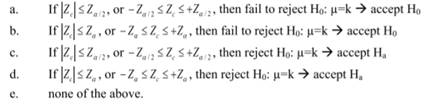 If one sees a set of hypotheses as: it is called a/an __ test and if one sees a set of hypotheses...-3