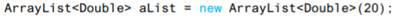 If aList is an object of the class ArrayList that contains seven elements, why does aList.add(7,...