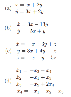 In the following problems, find the general solution for the given differential equations. Find the...-1