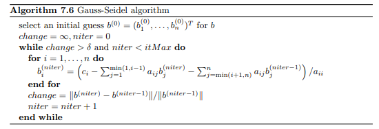 Consider the linear system Ab = c with A = n × n matrix, b = (b 1 ,...,b n ) T and c = (c 1 ,...,c n...-2