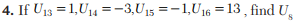 Find the missing terms in the following table: Find the missing values in the following table:...-4