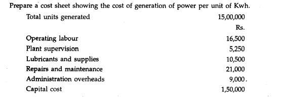 The following cost data pertaining to the year 1994-95 are collected from the books of ABC Power Co....-1