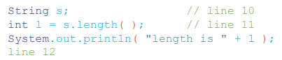 You coded the following on lines 10–12 of class Test.java: When you compile, you get the following...