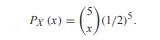 The binomial random variable X has PMF (a) Find the standard deviation of X. (b) Find P[µ X - s X =...