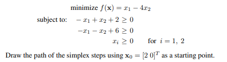 Applying Algorithm 11.1, solve the LP problem-1