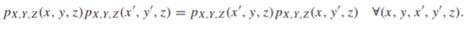 Conditional independence Consider three random variables (X, Y, Z) with joint probability function...-1