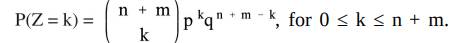 Assume X and Y are mutually independent binomial distributions where Assume we define Show Z = X + Y...-3