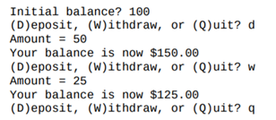 (a) Write a BankAccount class that has a single instance variable (the available balance), a...