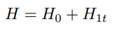 A system is described by the Hamilton operator with a time-dependent perturbation H1t. Consider the...-1