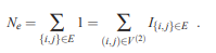 (Estimating the Size of a Network Graph). Consider the problem of estimating Ne as an edge total,...