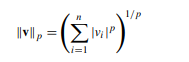 The p-norm of a vector v of length n is given by where p is a positive integer. Extend the code in...