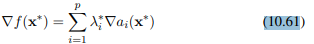 Construct the geometrical interpretation of Eq. (10.61) for the three-variable problem-2